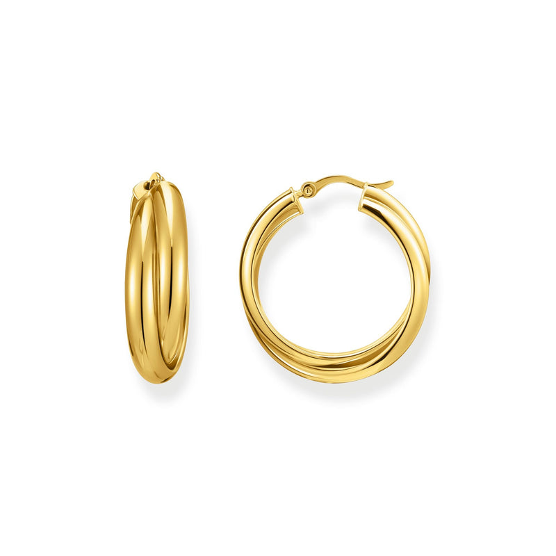 Big hoop earrings intertwined design | THOMAS SABO Australia