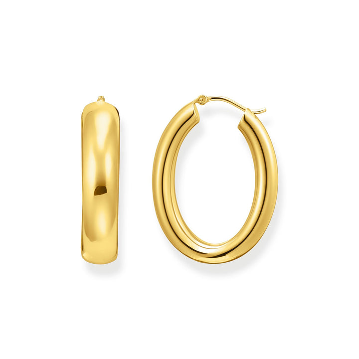 Large chunky hoop earrings gold | THOMAS SABO Australia