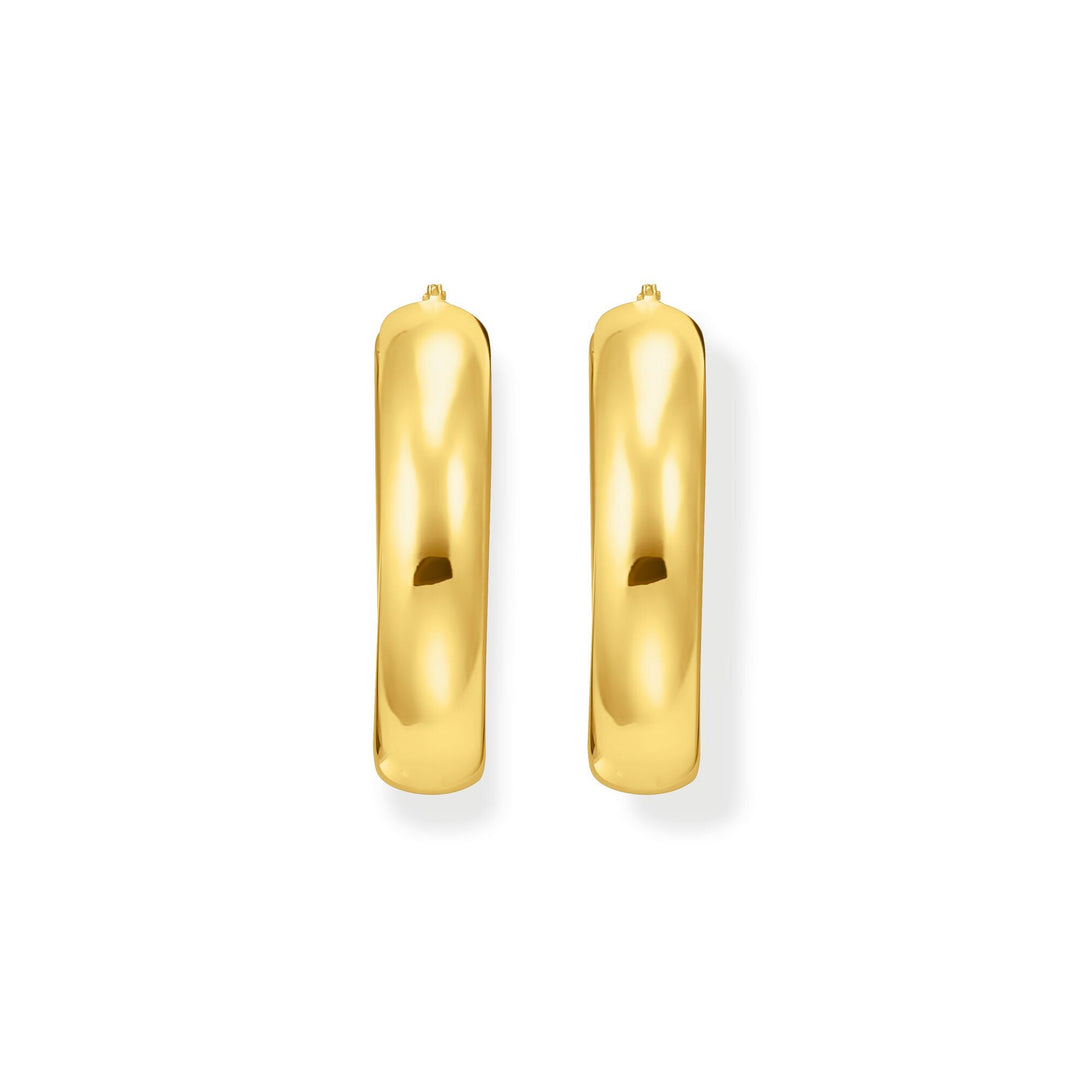 Large chunky hoop earrings gold | THOMAS SABO Australia