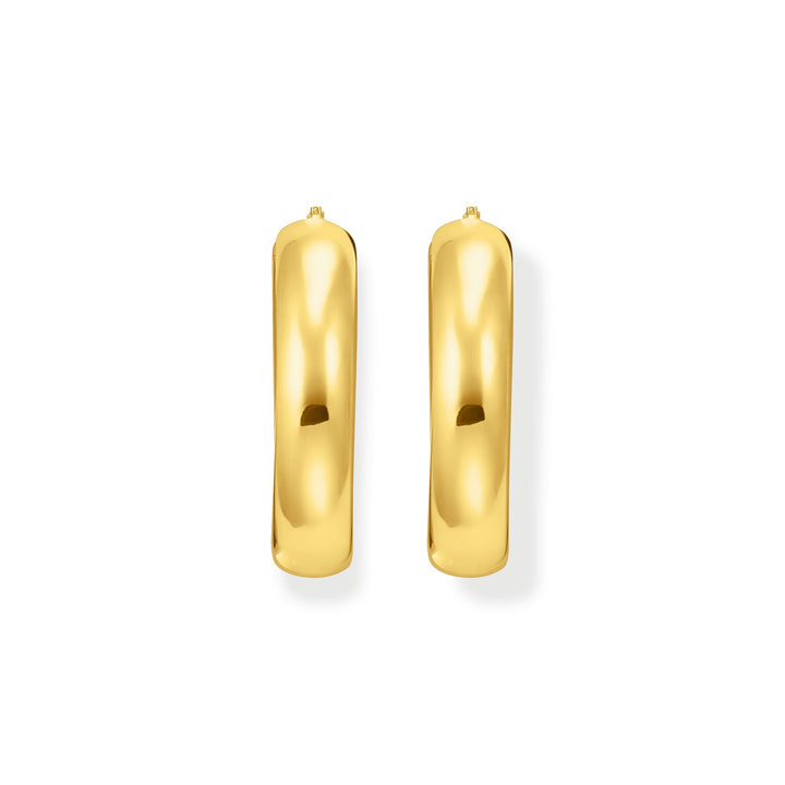 Large chunky hoop earrings gold | THOMAS SABO Australia
