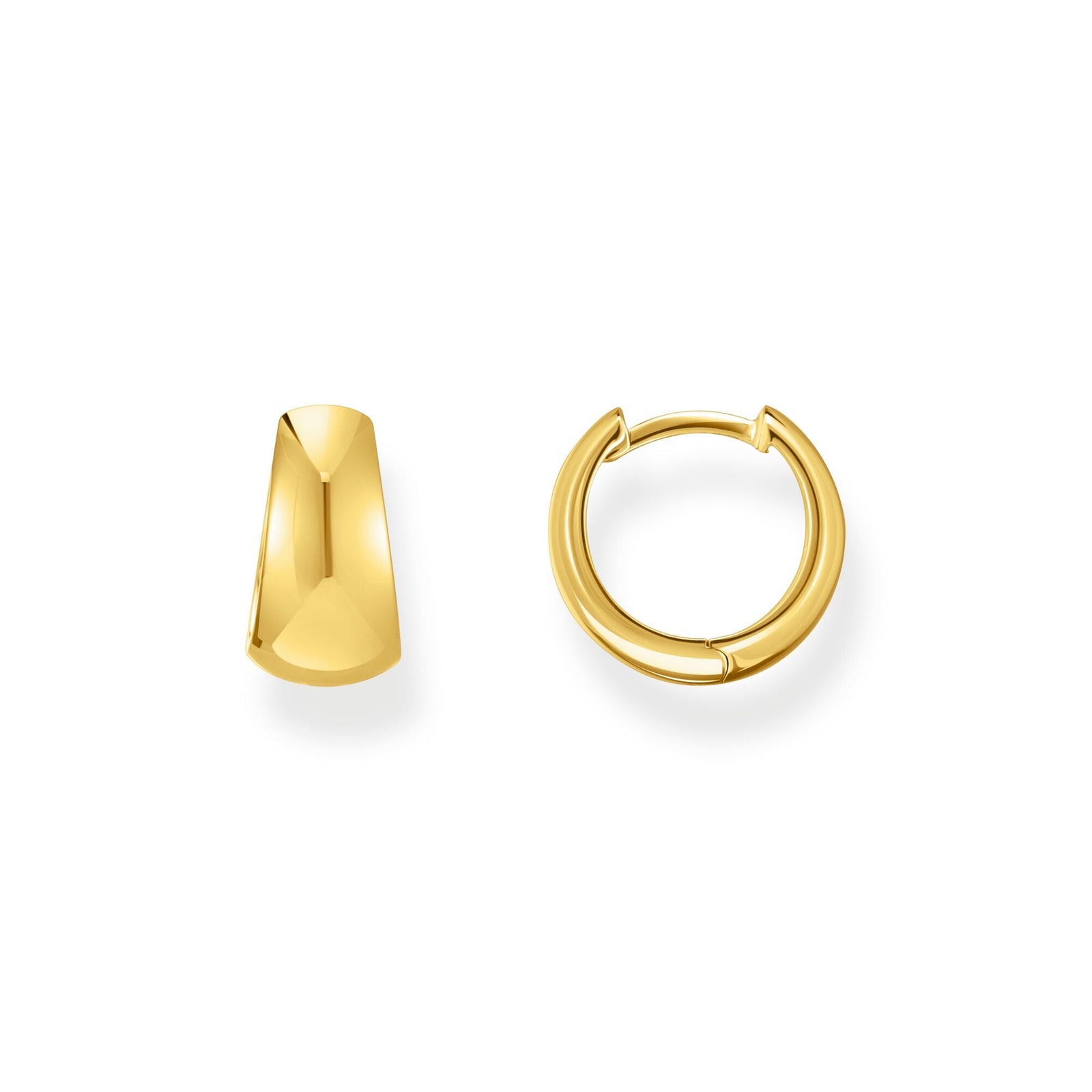 Hoop earrings in chunky, trapezoidal shape | THOMAS SABO Australia