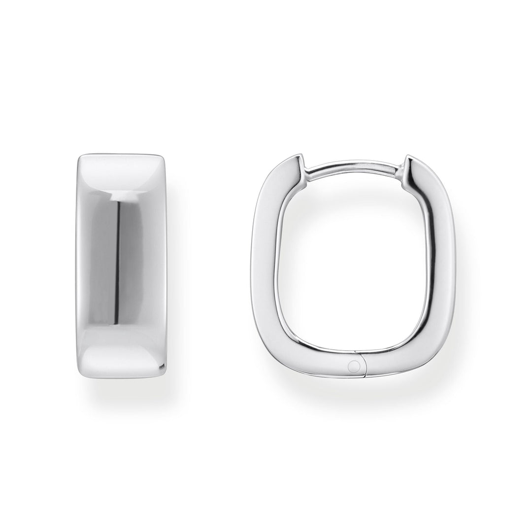 Hoop earrings in angular shape | THOMAS SABO Australia