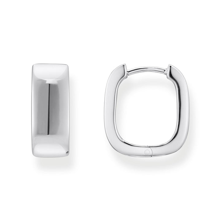 Hoop earrings in angular shape | THOMAS SABO Australia