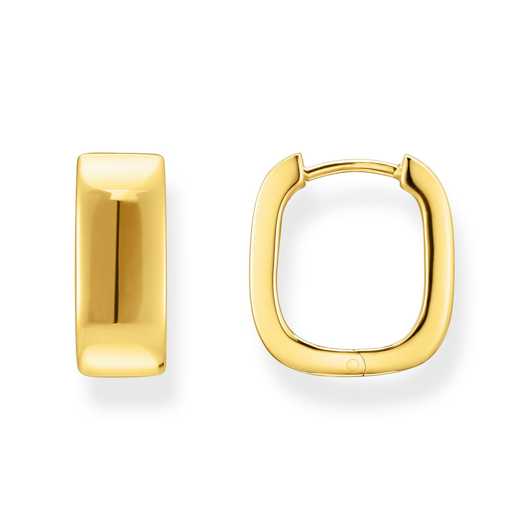 Hoop earrings in angular shape | THOMAS SABO Australia