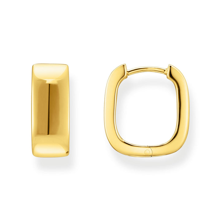 Hoop earrings in angular shape | THOMAS SABO Australia