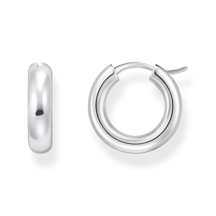 Medium-sized hoop earrings in chunky design  | THOMAS SABO Australia