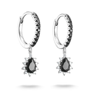Hoop Earrings with Pendant Zirconia True Romance | THOMAS SABO Australia