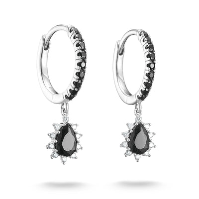 Hoop Earrings with Pendant Zirconia True Romance | THOMAS SABO Australia