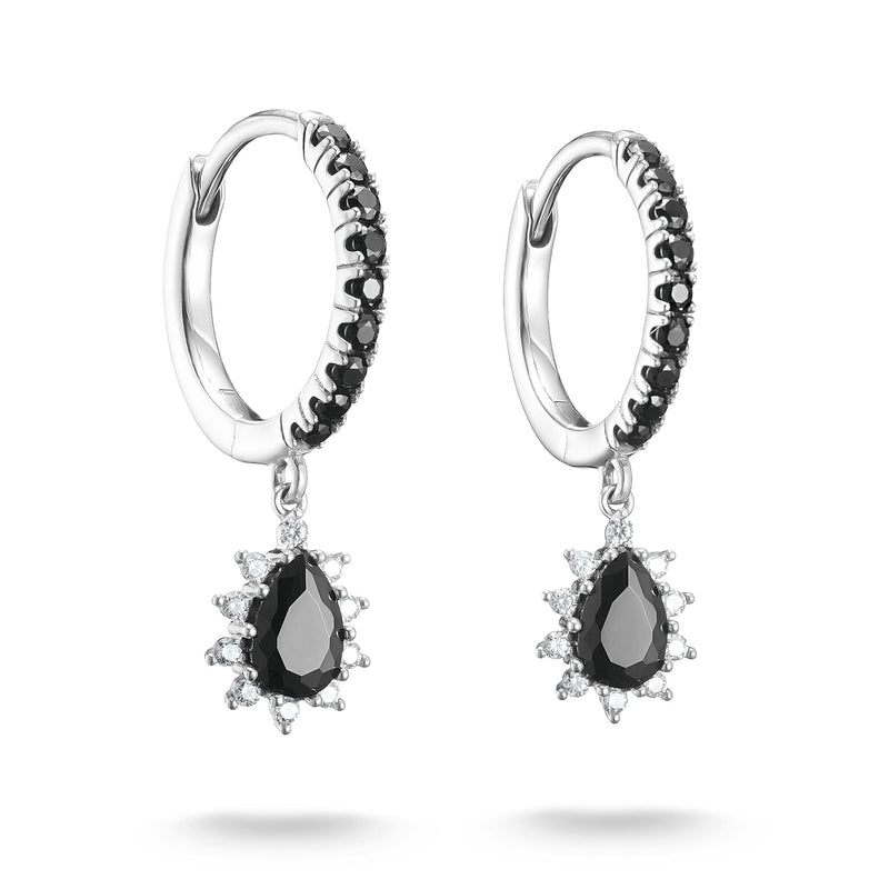 Hoop Earrings with Pendant Zirconia True Romance | THOMAS SABO Australia