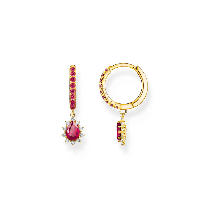 Hoop earrings with pendant Vintage Romance | THOMAS SABO Australia