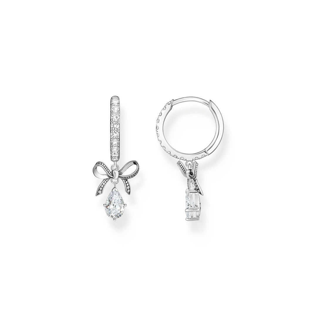 Hoop earrings with bow pendant | THOMAS SABO Australia