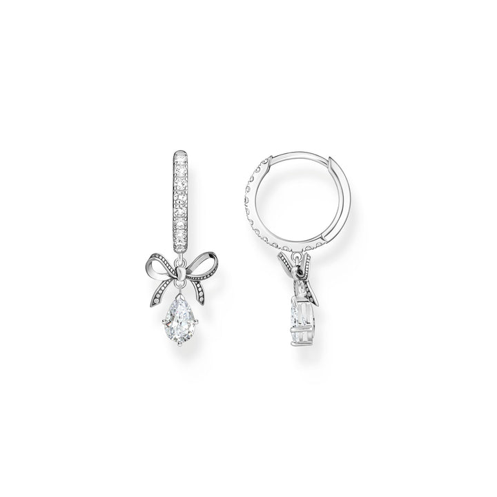 Hoop earrings with bow pendant | THOMAS SABO Australia
