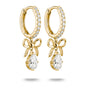 Hoop earrings Bow with zirconia in teardrop shape | THOMAS SABO Australia