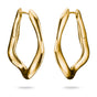 Big Wavy Hoop Earrings in Gold | THOMAS SABO Australia