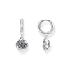 Midnight Rose hoop earrings  | THOMAS SABO Australia