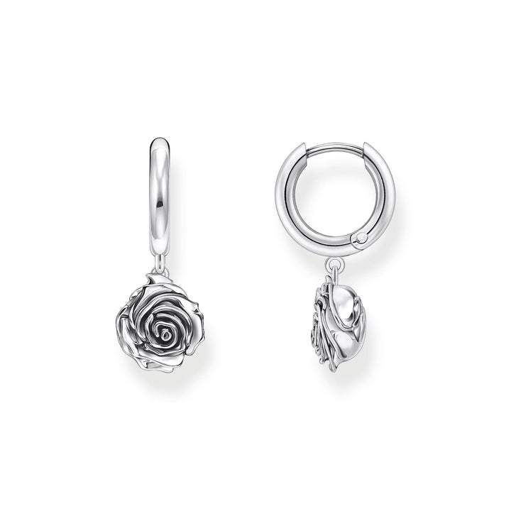 Midnight Rose hoop earrings  | THOMAS SABO Australia