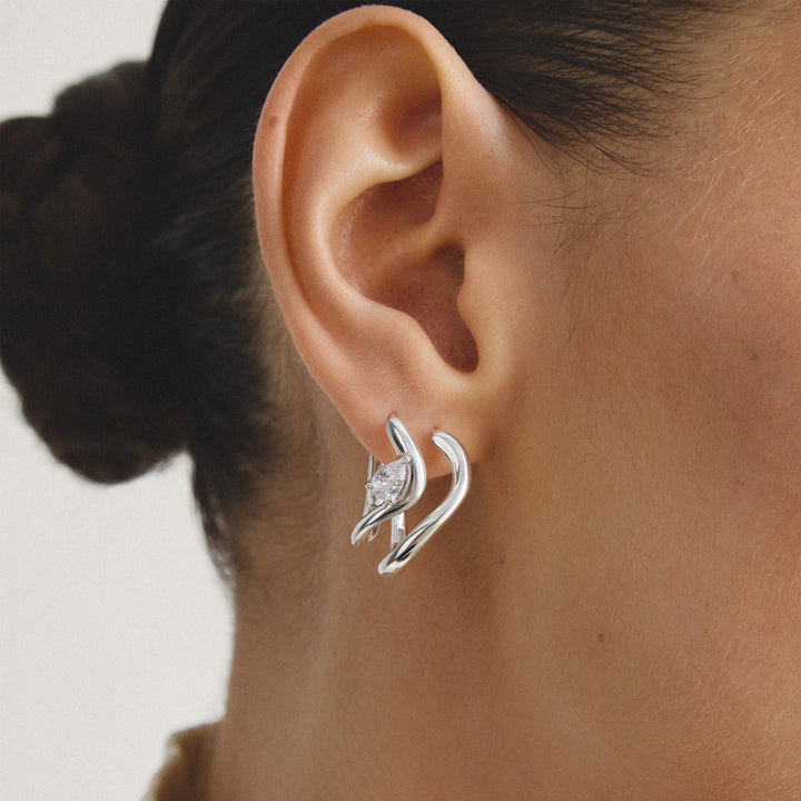 Hoop earrings wave-shaped | THOMAS SABO Australia