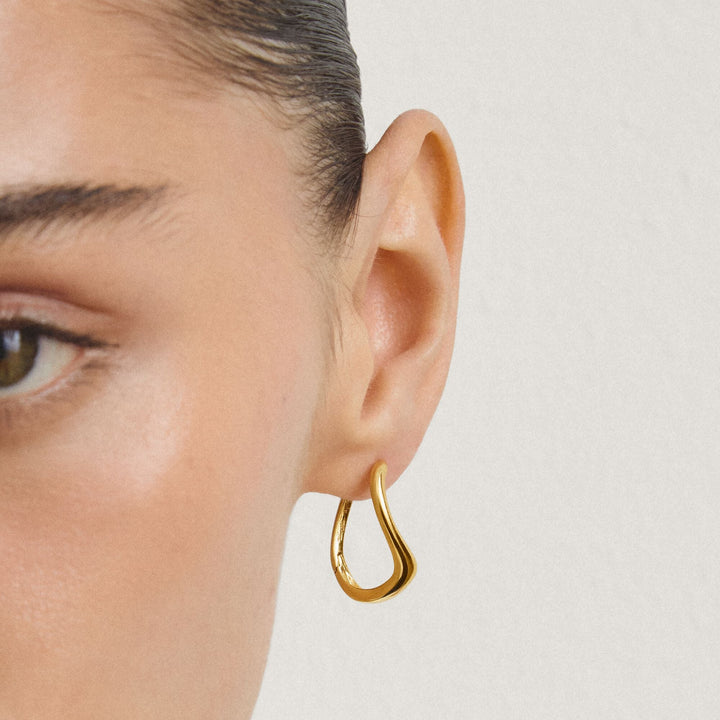 Hoop earrings wave-shaped | THOMAS SABO Australia