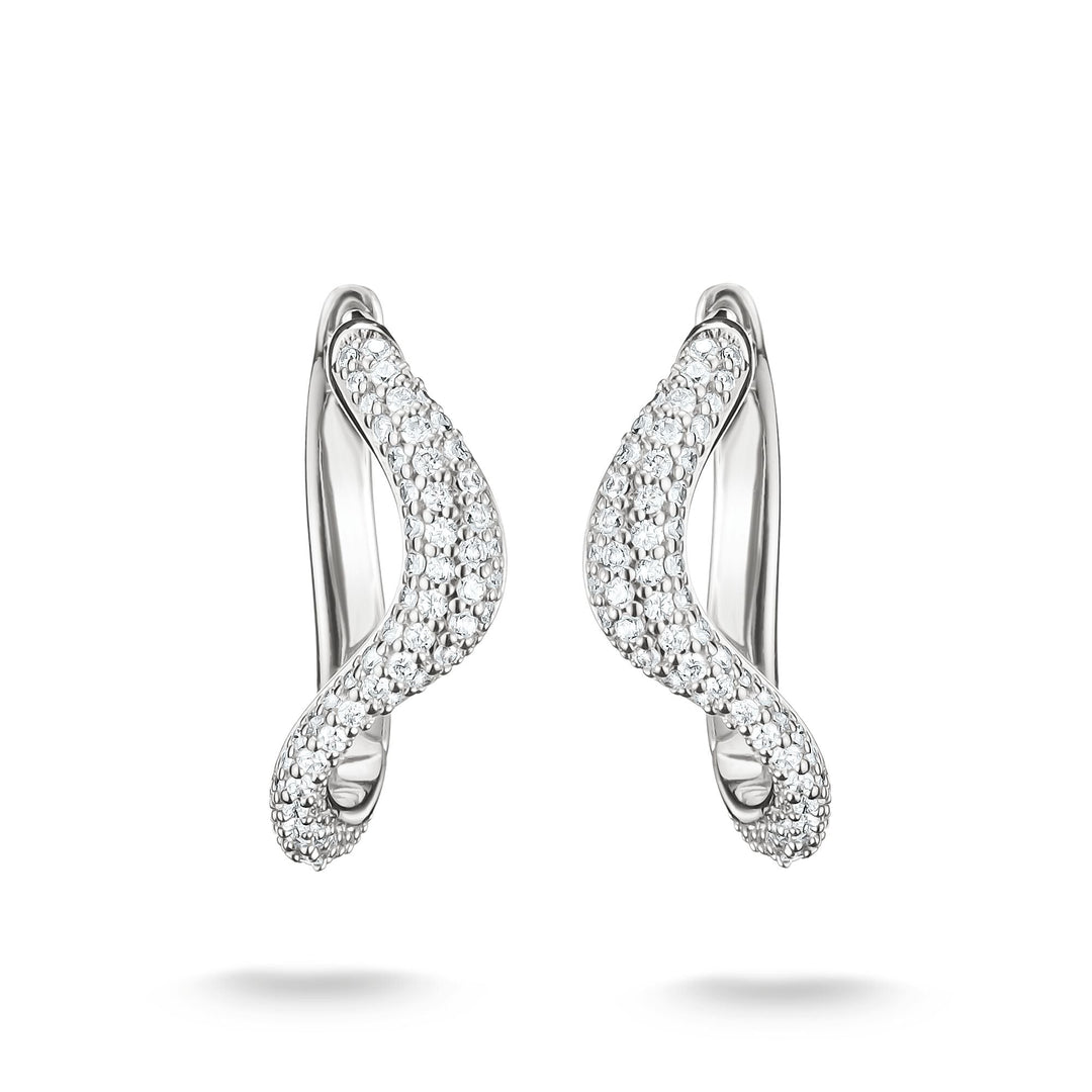 Wavy hoop earrings with zirconia
 | THOMAS SABO Australia