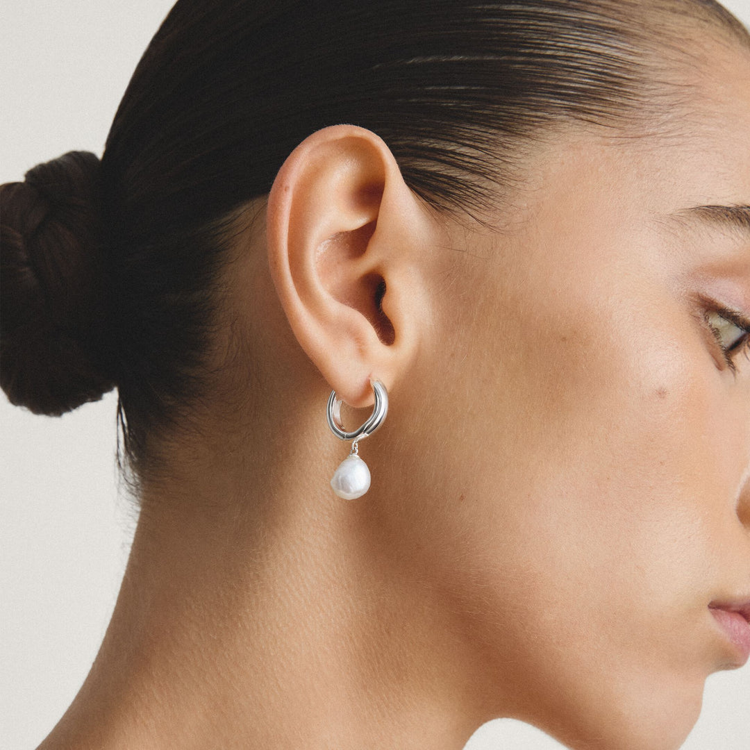 Hoop earrings pearl | THOMAS SABO Australia