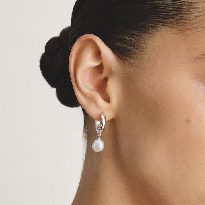 Hoop earrings pearl | THOMAS SABO Australia