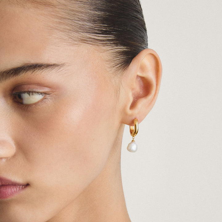 Hoop earrings pearl | THOMAS SABO Australia