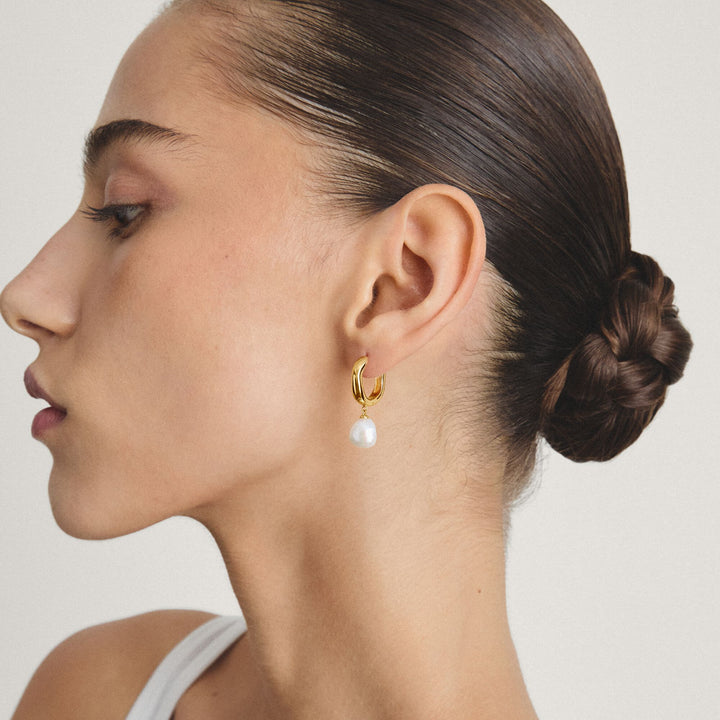 Hoop earrings pearl | THOMAS SABO Australia