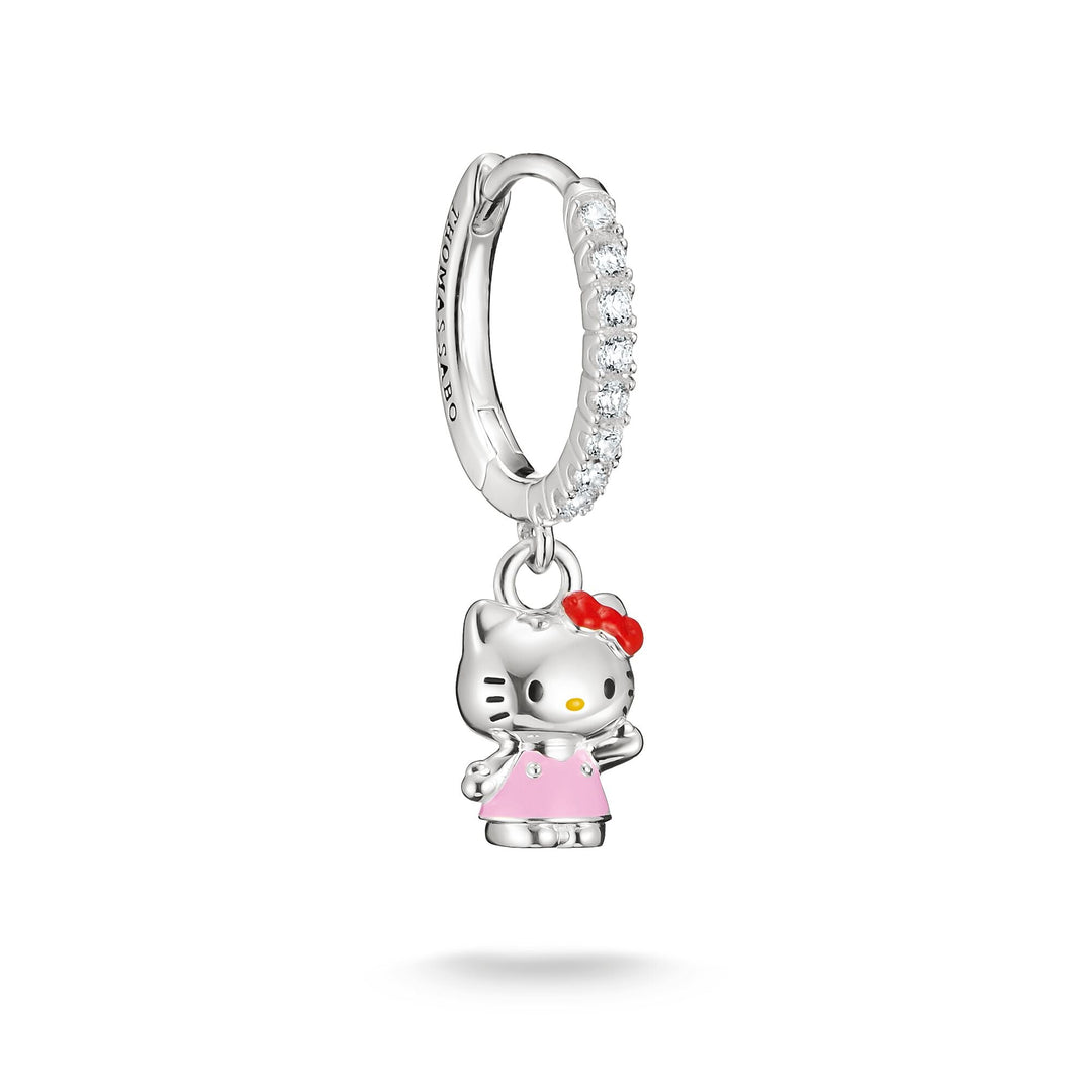 Hello Kitty Single hoop earring with zirconia | THOMAS SABO Australia