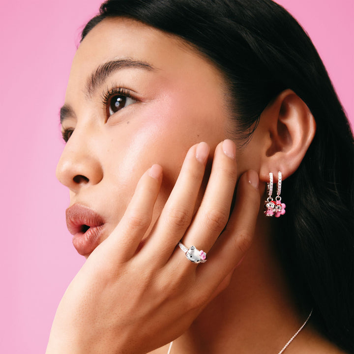 Hello Kitty Single hoop earring with zirconia | THOMAS SABO Australia