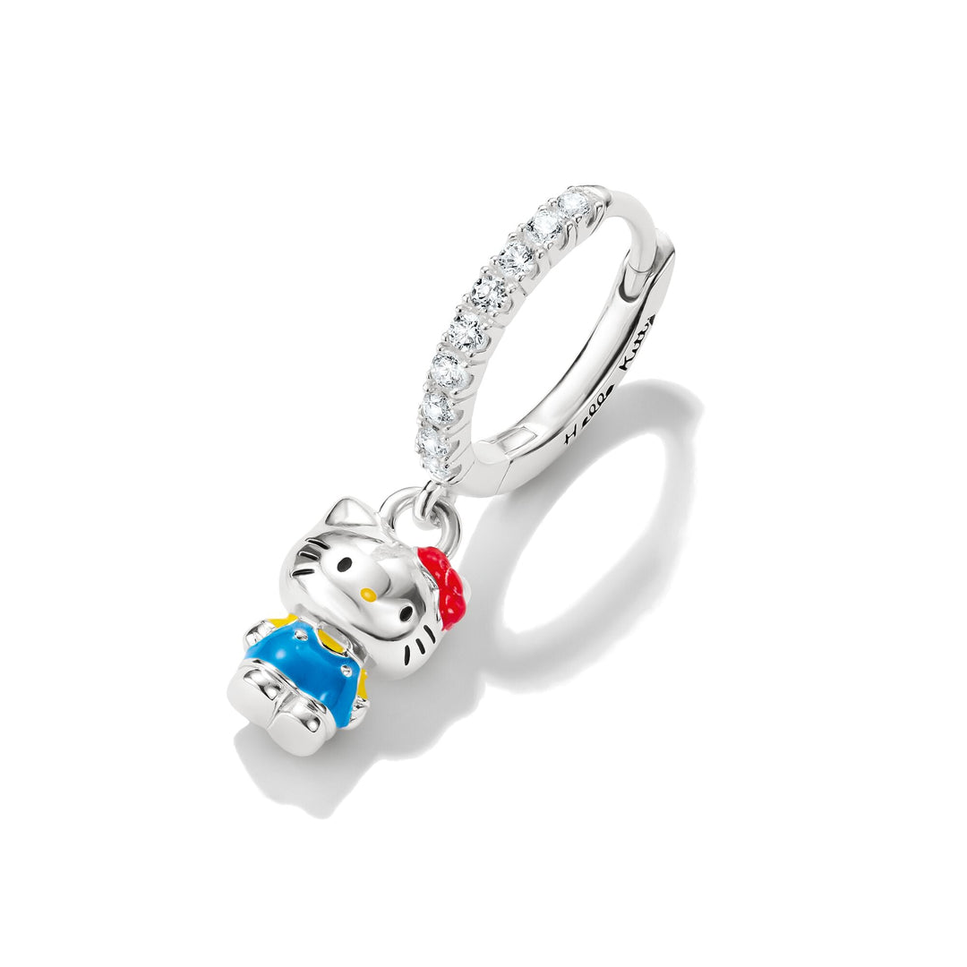 Hello Kitty Single hoop earring with zirconia | THOMAS SABO Australia