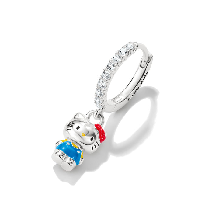 Hello Kitty Single hoop earring with zirconia | THOMAS SABO Australia