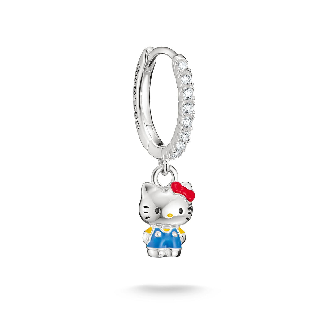 Hello Kitty Single hoop earring with zirconia | THOMAS SABO Australia