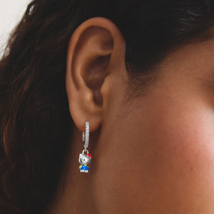 Hello Kitty Single hoop earring with zirconia | THOMAS SABO Australia