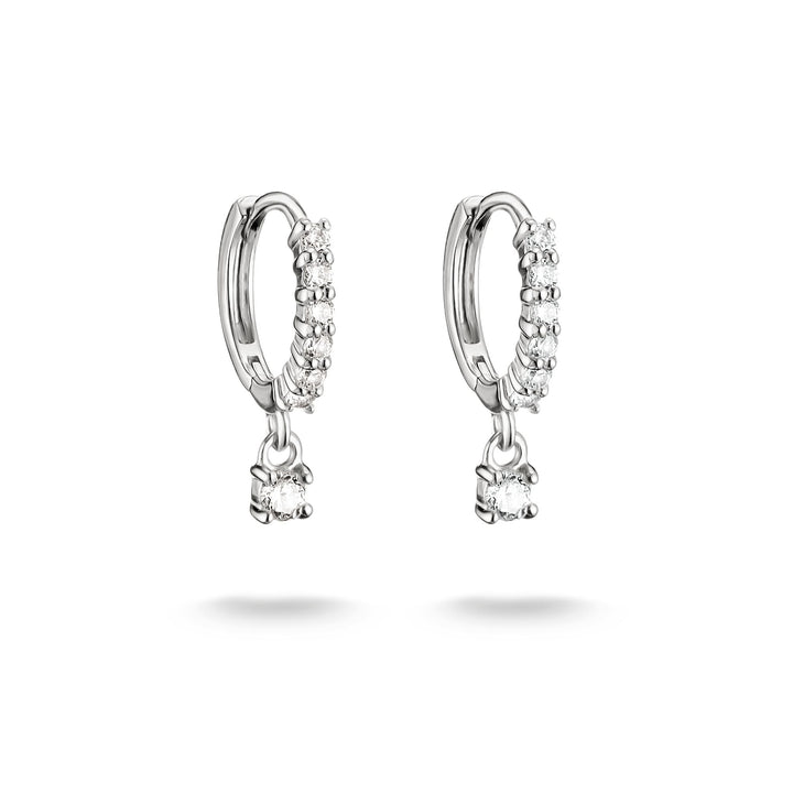 Hoop earrings with brilliant-cut zirconia | THOMAS SABO Australia