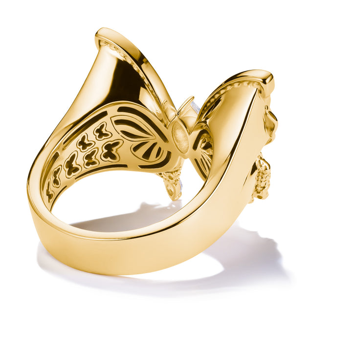 Gold cocktail ring Butterfly Paradise with stones | THOMAS SABO Australia