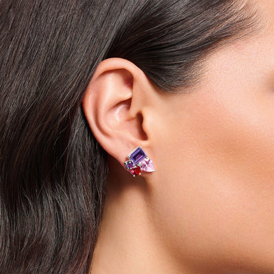 Heritage Glam Ear studs with colourful stones | THOMAS SABO Australia