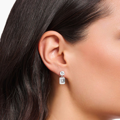 Heritage Glam Earrings with white zirconia stones | THOMAS SABO Australia