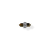 Crystal (single) ear studs with golden blue tiger's eye | THOMAS SABO Australia