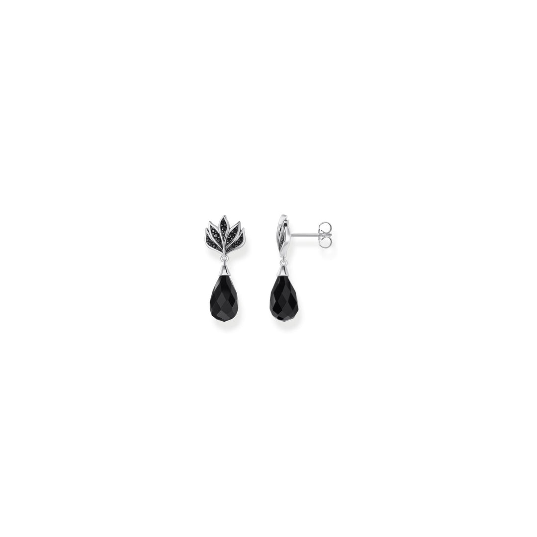 Blackened ear studs with drop-shaped | THOMAS SABO Australia