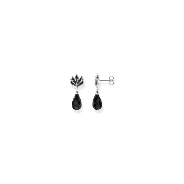 Blackened ear studs with drop-shaped | THOMAS SABO Australia