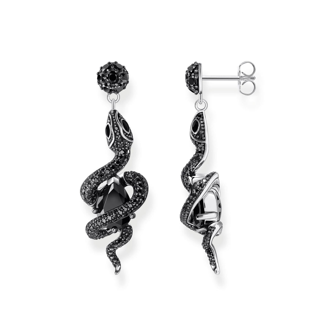 Earrings with snake pendant and zirconia | THOMAS SABO Australia