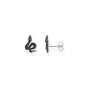 Snake small ear studs with black zirconia | THOMAS SABO Australia