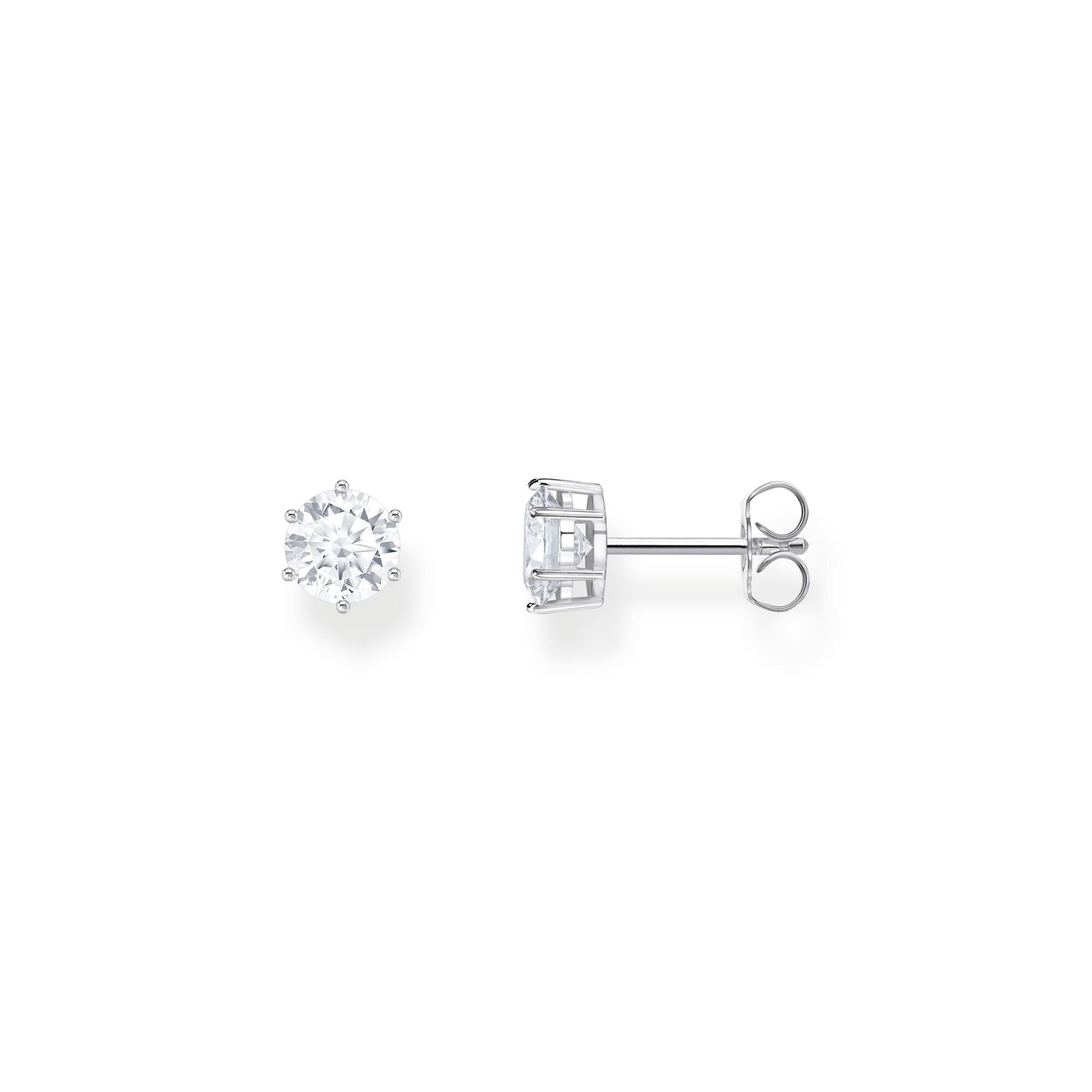 Ear studs with white zirconia in brilliant cut | THOMAS SABO Australia