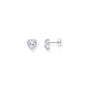 Heart-shaped halo ear studs with zirconia | THOMAS SABO Australia