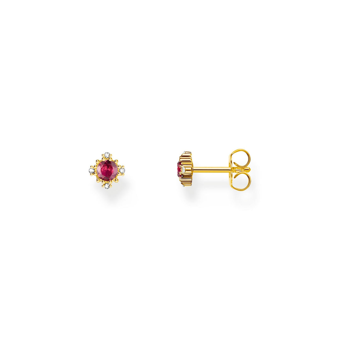 Small ear studs Vintage with red sapphire  | THOMAS SABO Australia