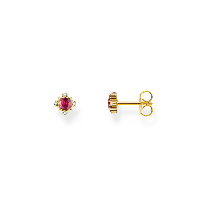 Small ear studs Vintage with red sapphire  | THOMAS SABO Australia