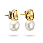 Ear Studs with Freshwater Pearl Drop in Gold | THOMAS SABO Australia