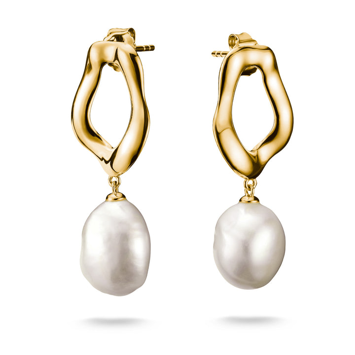Stud Earrings with Freshwater Pearls in Gold | THOMAS SABO Australia