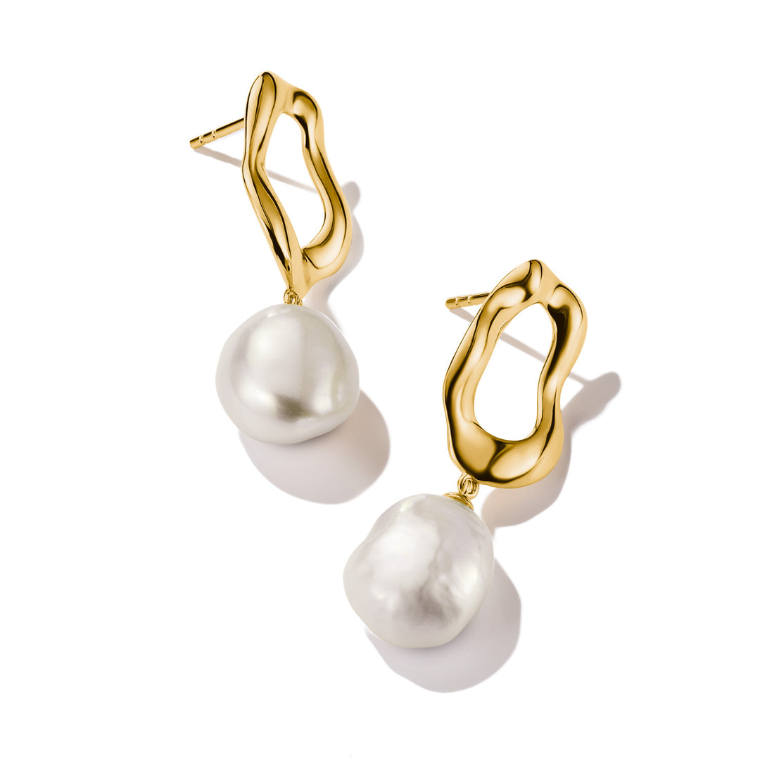 Stud Earrings with Freshwater Pearls in Gold | THOMAS SABO Australia