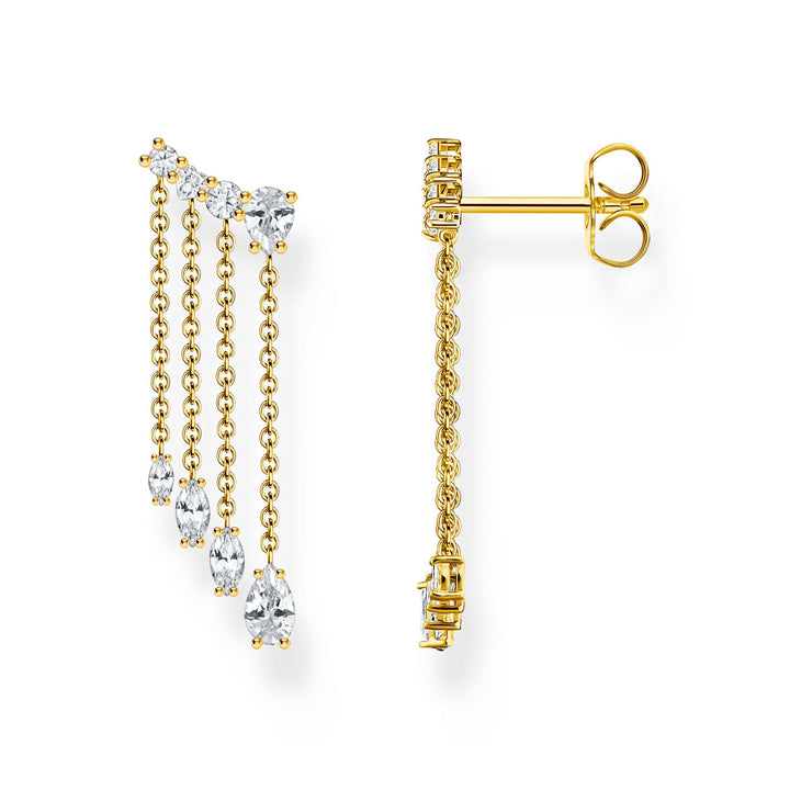 waterfall earrings with white stones | THOMAS SABO Australia